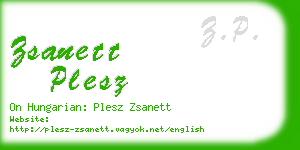 zsanett plesz business card